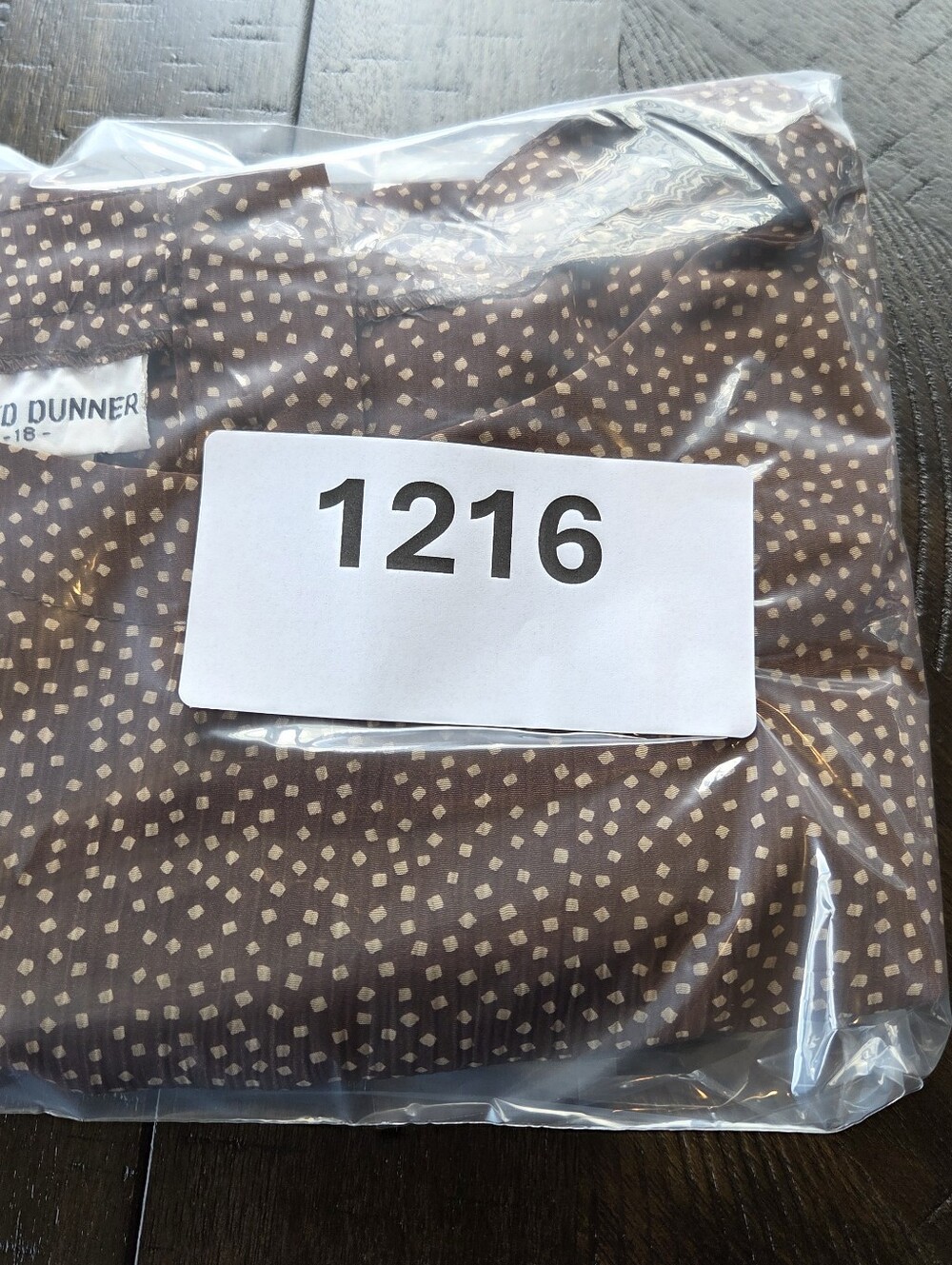 NWT Alfred Dunner Brown Polka Dot Short Sleeve Blouse - Size 18 - Picture 11 of 11